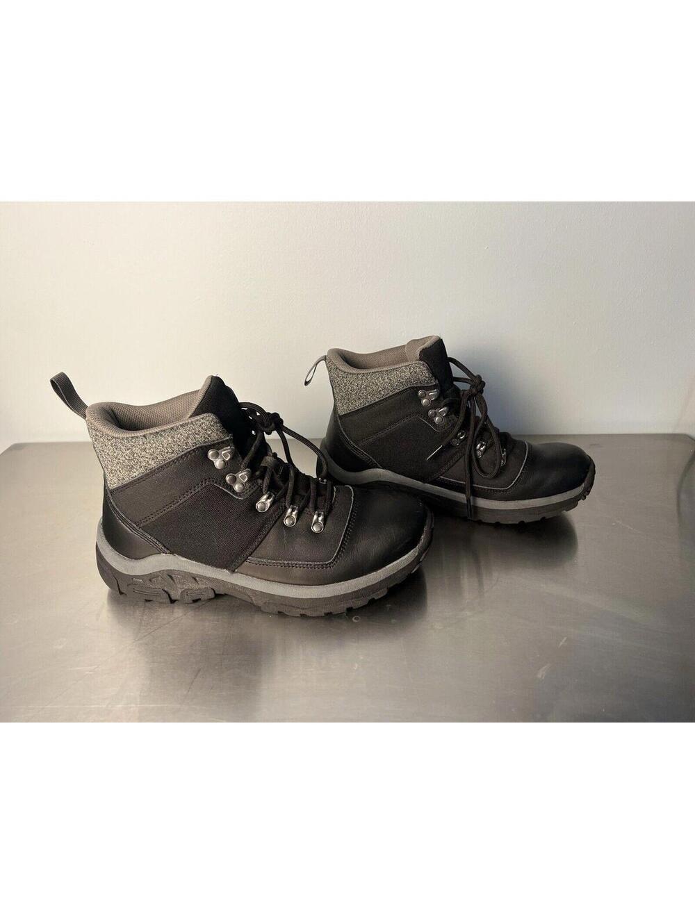 All In Motion Winter Boots Men's Ashton Water Repellent Black Size 8 Lace up